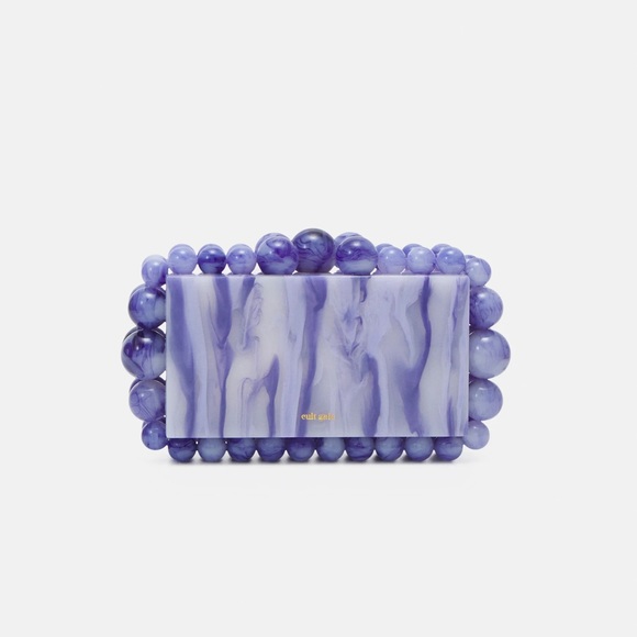 cult gaia Handbags - cult gaia EOS clutch purple marble bubble clutch